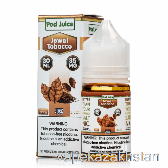 Vape Kazakhstan Jewel Tobacco - Pod Juice - 30mL 10mg